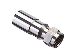 IDEAL RG6/RG6 Quad Universal Coaxial Compression F-Connector (Pack of 50)