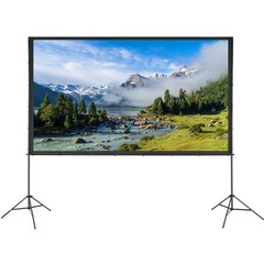 VEVOR Projector Screen with Stand 120/100/150 inch 16:9 4K 1080 HD Movie Screen