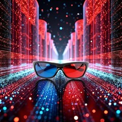 1Pcs Black Adult Frame Red Blue 3D Glasses for Dimensional Anaglyph…