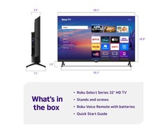 Roku 32 inch Select Series HD LED Refurbished Smart TV w/ Voice Remote