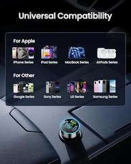 88W Car Charger Super Fast Charging USB 37W Fast Charging + Voltage Monitoring