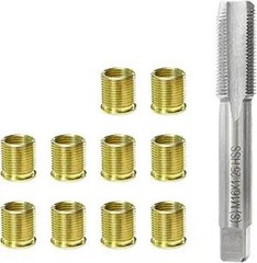 Spark Plug Thread Repair Kit, M14×1.25 Inserts & M16x1.25 Tap Stainless Steel T