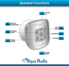 Portable Waterproof Bluetooth Speaker with Suction Cup – 10 Hours Silver
