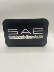 SAE Scientific Audio Electronics Custom Made Wood And Acrylic Sign