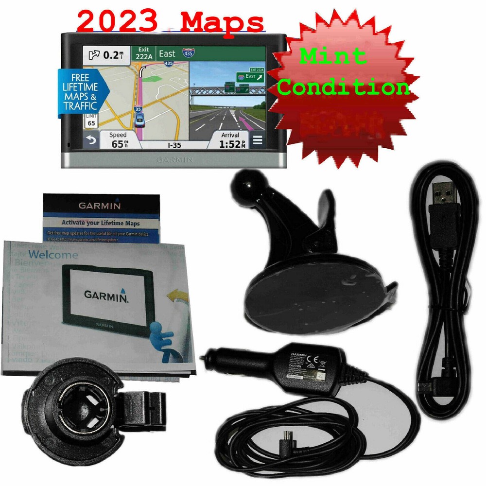 Garmin nuvi 2597LMT Automotive gps free lifetime maps& traffic 2022maps updated