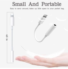 Apple MFi Certified 3 Pack Lightning 3.5mm Headphone Aux Audio Jack Adapte…!