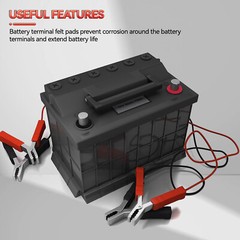 Battery Post Shims x 10 Battery Terminal Shim w/ x 12 Battery Terminal Felt Pads