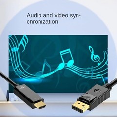 4K DisplayPort to HDMI Cable DP to HD Adapter Cord For PC Monitor Projector 6FT