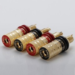 CMC HiFi Audio Gold Plated Binding Post Brass Banana Jack Socket Female Terminal