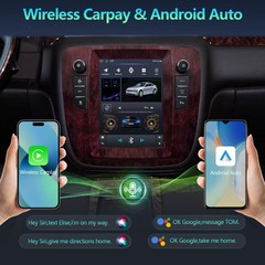 For 2007-2013 GMC Yukon Chevy Tahoe Suburban Apple CarPlay Car Radio Stereo GPS