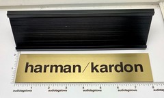 Harman Kardon Stereo Desk Sign – Custom Made Gold Aluminum