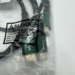 Ritz Gear 4K HIGH SPEED 2FT HDMI CABLE 2.0 Green Braided 3 Pack
