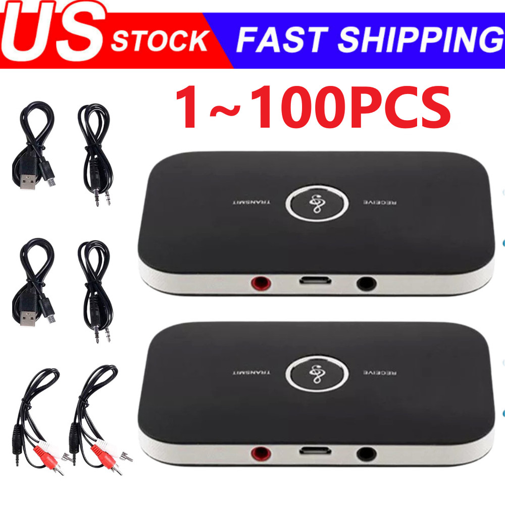 Bluetooth Transmitter & Receiver Wireless Adapter For Home stereos/speakers Lot