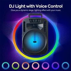 4000W Wireless Portable FM Bluetooth Speaker Heavy Bass Sound Party Speaker