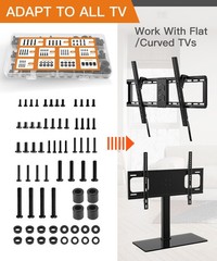 Universal TV Mounting Hardware Screw Kit Set with Box – M4 M5 One Size, Black