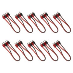 DS18 1FT Ultra Flex 100% OFC RCA Cable Wire – Dual male RCA – 10-Pack