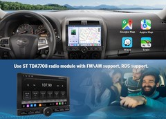 10.1″ QLED 8+128 Android Auto Car Stereo Head Unit CarPlay GPS Double DIN 4G LTE