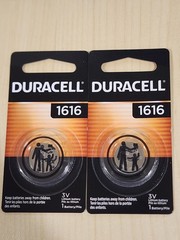 2 pc DURACELL CR1616 3v LITHIUM BATTERY CR 1616 CMOS KEY FOBS Exp 2034