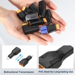 2PCS XT60 Adapter XT60 Male to USB-C Male Wireless Adapter, Connectors Wireless