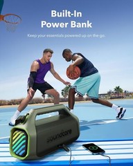 Soundcore Rave+ Portable Bluetooth Party Speaker Bass Sound Light | Refurbished
