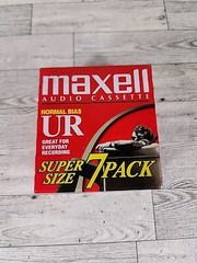 MAXELL UR 90 Normal Bias Cassette Tapes NOS Audio 7 Pack