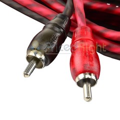 DS18 6 Pack 3 Ft 2 Channel Twisted Premium Audio Interconnect RCA Cable Pack