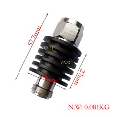 N Type RF Coaxial Attenuator 5W 50Ω 0-3GHz/4GHz 1/2/3/5/6/10/15/20/25/30/40/50dB