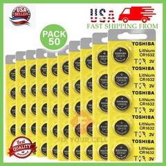 Lot Original Toshiba CR1632 3V Lithium Coin Cell Battery 1/2/5/10/15/25/100 LOT