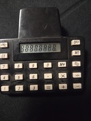 Vintage Clear Clipboard Calculator Works Made In Hong Kong