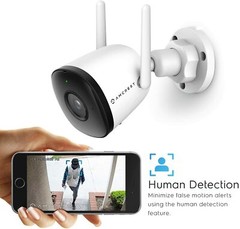 Amcrest Smart Home Wifi 4MP Outdoor Security Camera Wireless System w/ Mic –