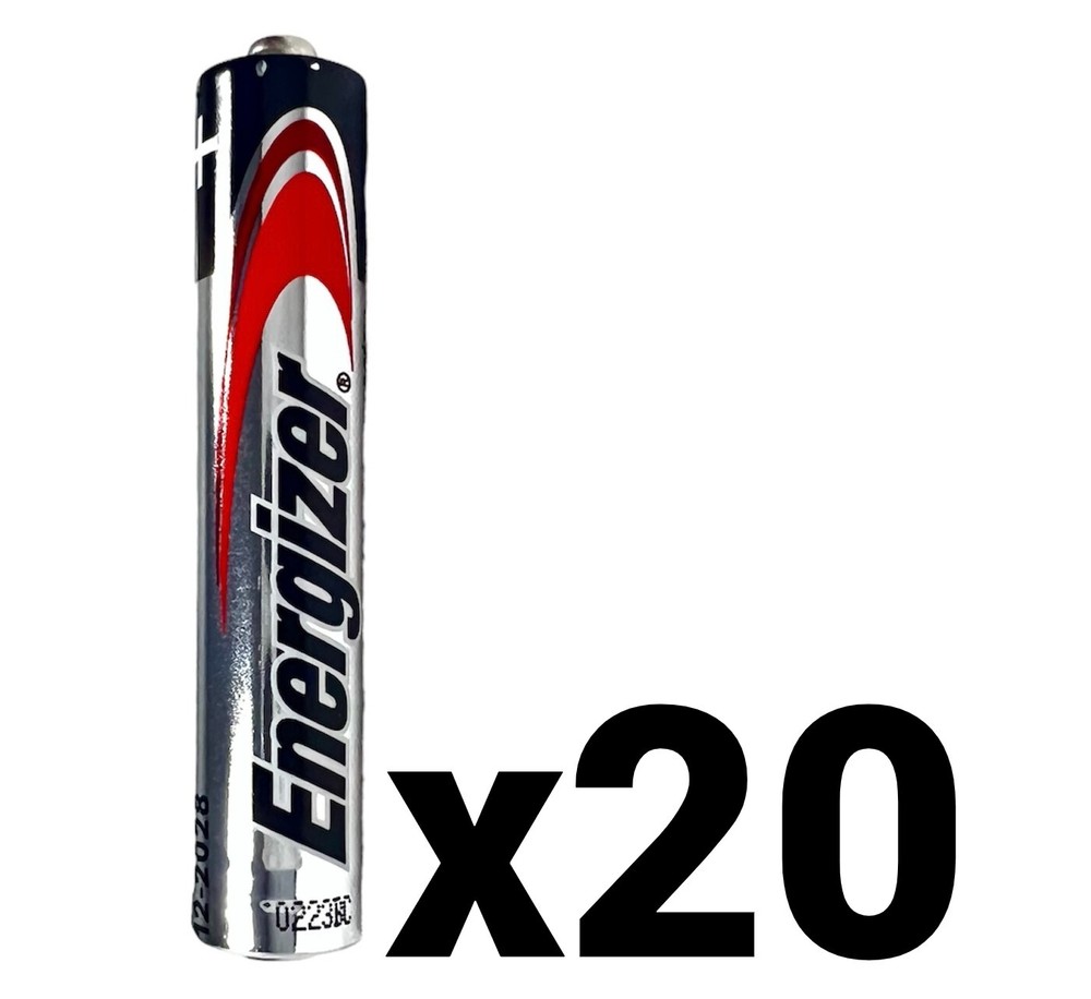 20 TWENTY NEW ENERGIZER AAAA E96 1.5V ALKALINE BATTERY BATTERIES EXP 2028