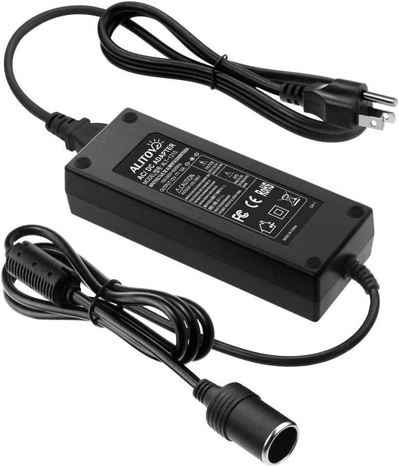 2 PCS AC to DC Converter 110V to 12V 10A 120W Power Supply Car Cigarette Lighter