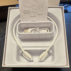 OWS PRO VV4 Wireless Bluetooth Neckband Earbuds, White, USB-C Charging