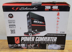 Schumacher 2000w DC to AC Power Converter (PC2000) W/ 3 120V AC Outlets — USED