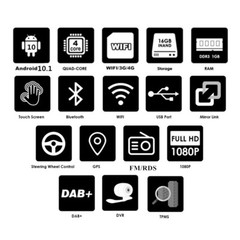 7” For Android 10.1 Quad-core Car Stereo Radio GPS WIFI For Toyota Sienna 04-10