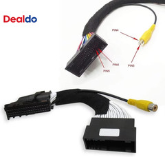 54PIN Aftermarket Rearview Backup Camera Video Harness Adapter Compatible for Fo