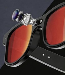 Smart Ai glasses 8MP Sony Camera, Video Recording-For iOS and Android .(Black)