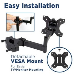 Mount-It! Universal Full Motion Steel Pole Mount with Articulating Arm and Re…