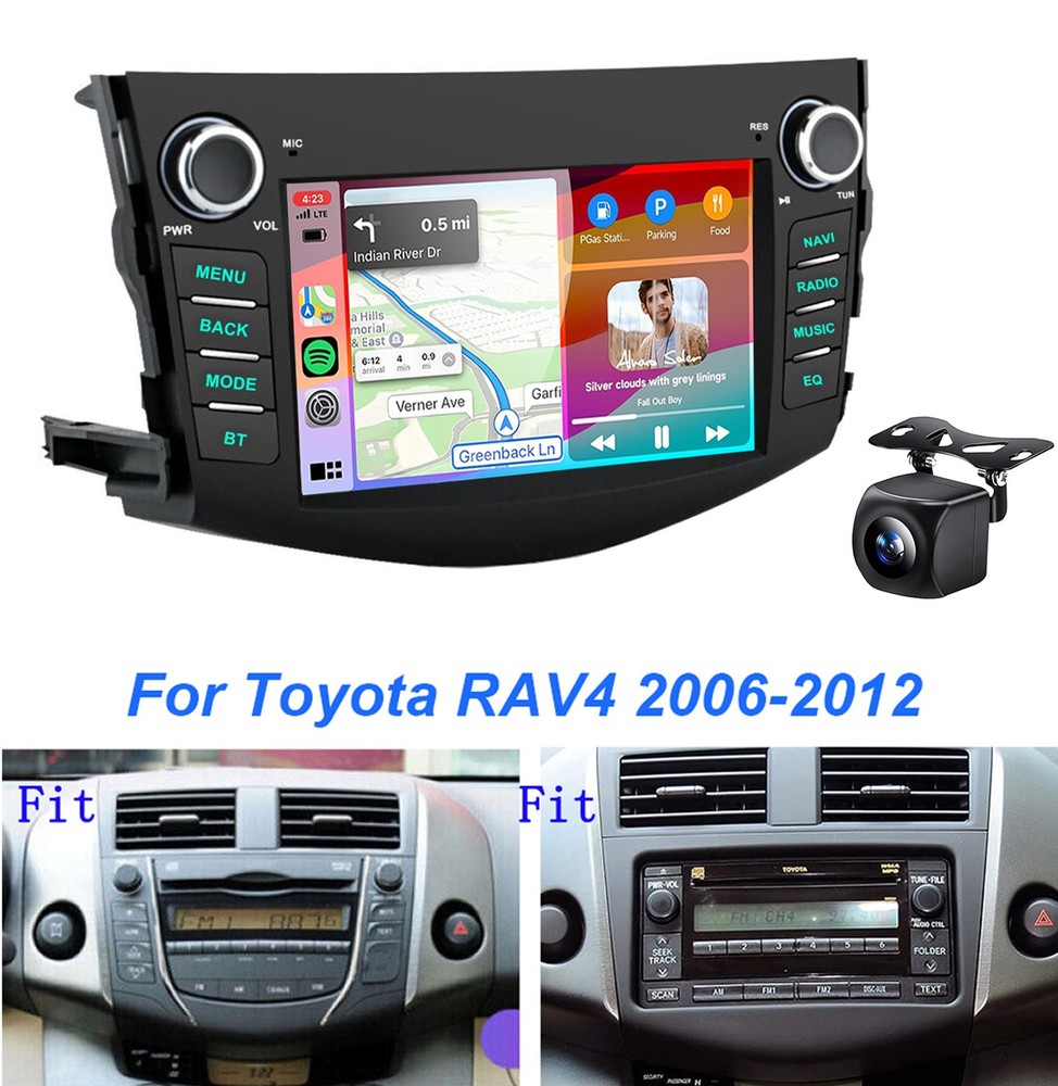 For Toyota RAV4 2006-2012 7″ Android 15 Wifi Apple Carplay Car Stereo Radio GPS
