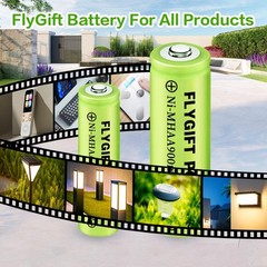 AA Rechargeable Batteries Solar Battery for Solar Lights (AA 900Mah 12 Pack)