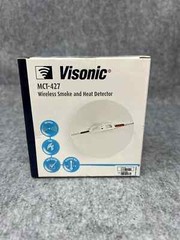 [NEW VISONIC (MCT-427) (315) WIRELESS SMOKE FIRE ALARM & HEAT DETECTOR – WHITE