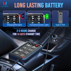 MICTUNING Wireless RGB 8 Gang Switch Panel LED Light Circuit Control Box 12v 24v