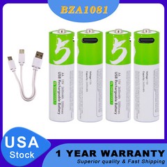 4PCS 1.5V 750mWh 2600mWh AA / AAA Battery USB Rechargeable Lithium ion Batteries