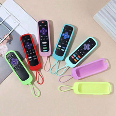 1Pc Silicone Protective Remote Control Cover For Roku TV Remote Holder Glow Case