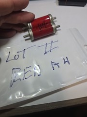 OF80-502 PLASTIC CAPACITORS capacitor 0.005uF 8000V Glass Axial Lot 2