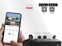 Five Star 4K Professional Security Metal Camera System, 5MP Smart AI Camera