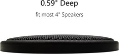 Durable Metal Mesh and ABS Plastic Speaker Covers – 4-Inch Design, 2Pcs