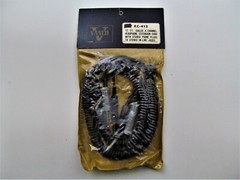 Vanco Headphone Extension Cord 12 ft Coiled 4-Channel Plugs to Jacks Vintage NOS