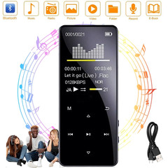 Bluetooth Support MP4/MP3 Lossless Music Player FM Radio Recorder Sport US