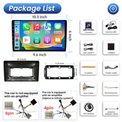 For Jeep Wrangler 2007-2017 Android 13 GPS Carplay Stereo Car Radio Touch Screen